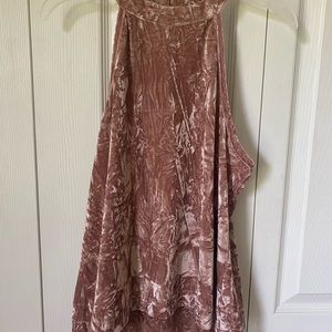 Velvet Halter Tank Top